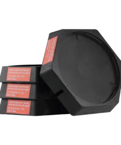 Набор из 4 резиновых опор VEVOR для домкратов RV, круглые 23 см, нагрузка 2268 кг, для прицепов и автодомов