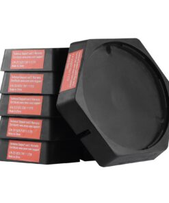 VEVOR 9 Inch RV Jack Pads, Heavy-Duty Rubber Leveling Pads for Stabilizers, 6-Pack, 2268 kg Capacity, Fits 5th Wheels & Motorhomes