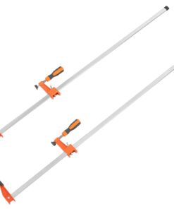 VEVOR 914 mm Bar Clamps 2-Pack, 600 lbs Load, Quick-Change F Clamps with 63.5 mm Throat, Cast Iron & Steel for Woodworking