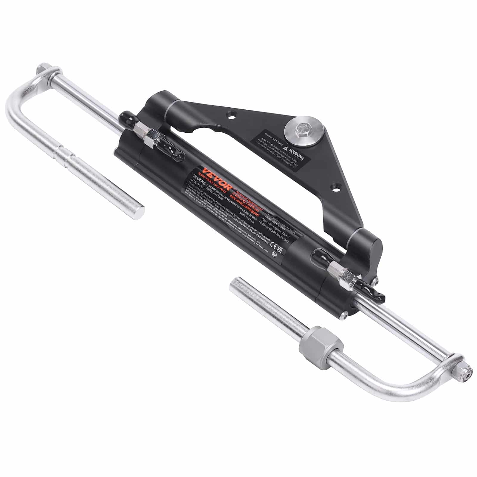 VEVOR 150HP Marine Hydraulic Outboard Steering Kit with Helm Pump, Lock Cylinder & 731.5cm Hoses for Single-Engine Boats - Зображення 11