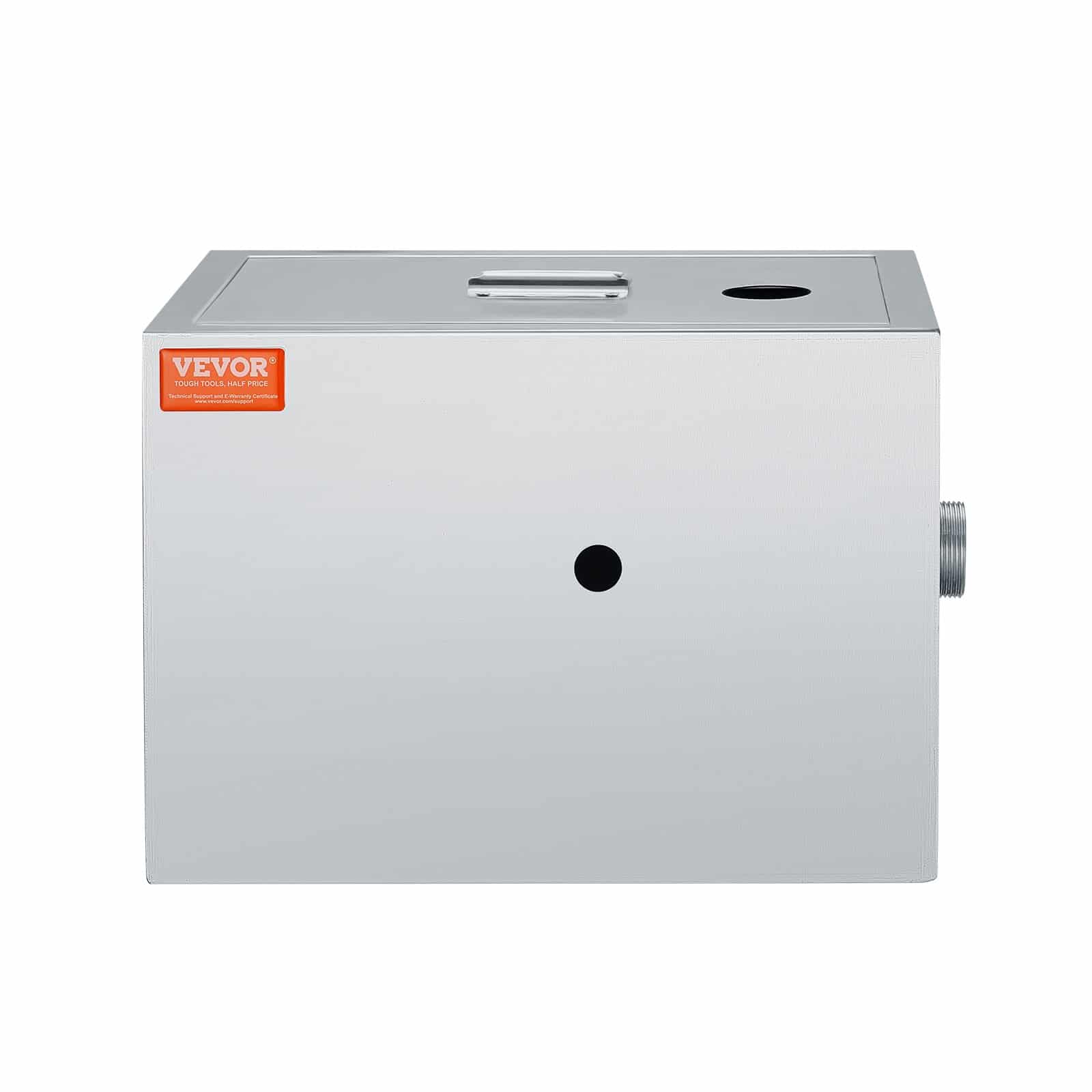 VEVOR Stainless Steel Grease Trap 3.6kg, 2.8 GPM, Under Sink Oil-Water Separator for Restaurant, Kitchen, Home Use - Зображення 10