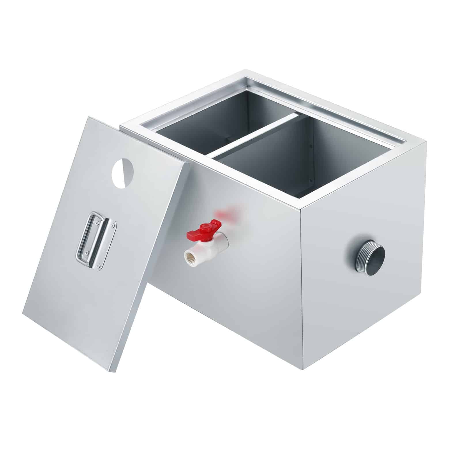 VEVOR Stainless Steel Grease Trap 3.6kg, 2.8 GPM, Under Sink Oil-Water Separator for Restaurant, Kitchen, Home Use - Зображення 11