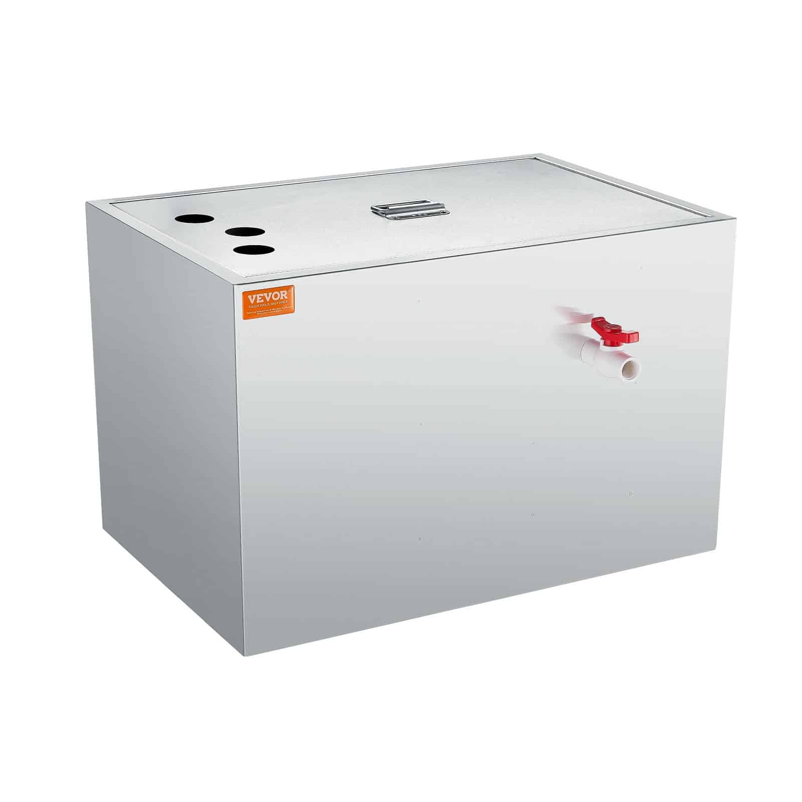 VEVOR 40L Stainless Steel Commercial Grease Trap, 38L/min Flow, Under Sink Interceptor for Restaurant & Kitchen Use - Зображення 12