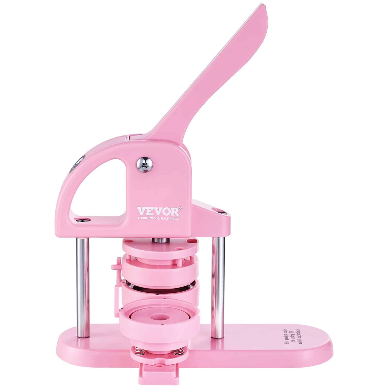 VEVOR 3-in-1 Button Maker Machine 25/32/58mm with 300 Parts, Panda Book & Cutter, DIY Badge Kit for Kids, Pink — Attēls 10