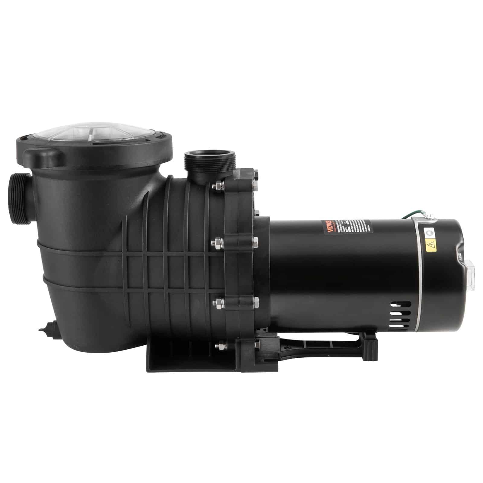 VEVOR 1.5HP Pool Pump 1118W, 378 L/min Flow, 15m Lift, 220V, Filter Basket, For Above Ground Pools, Hot Tubs, UL Certified – Paveikslėlis 10