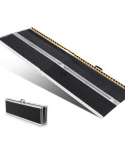 Складной Алюминиевый Пандус VEVOR 241 см, Грузоподъемность 363 кг, Нескользящий Пандус для Дома, Ступеней, Лестниц