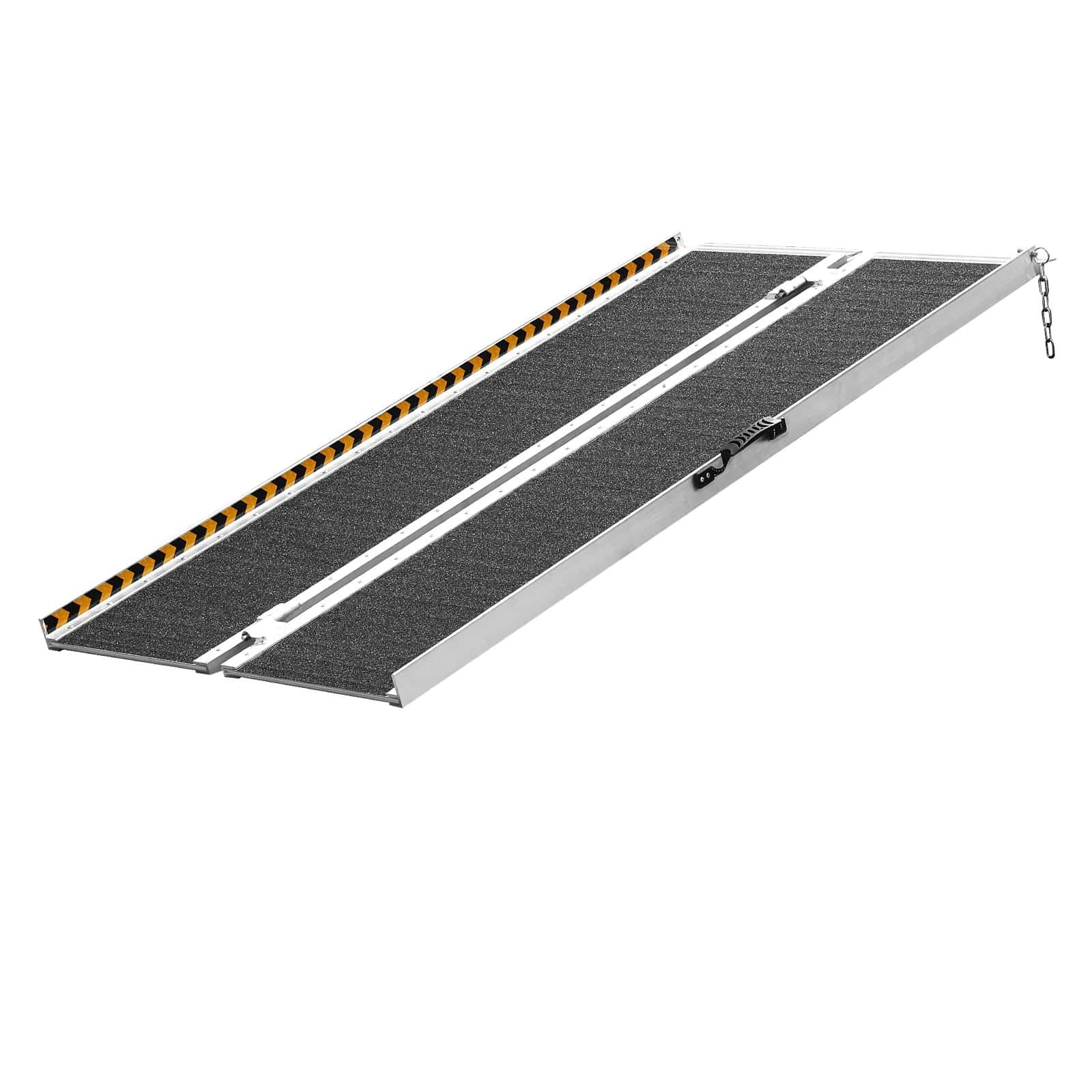 VEVOR Foldable Wheelchair Ramp 152 cm, 363 kg Capacity, Non-Slip Aluminum Threshold Ramp for Home, Steps, Doorways, Curbs - Image 10