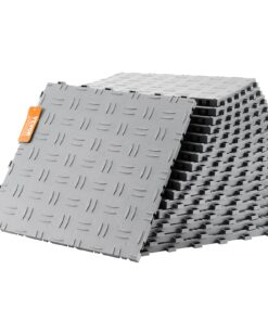 VEVOR модульные плитки для гаража, 30x30x1,34 см, 25 шт., противоскользящее покрытие для гаража, мастерской, серебристые