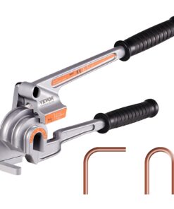 Ручной трубчатый изгиб VEVOR 3-в-1 для труб диаметром 6,35/9,53/12,7 мм, медный и алюминиевый гибочный инструмент 0180° для систем отопления, вентиляции и кондиционирования и автоматического ремонта