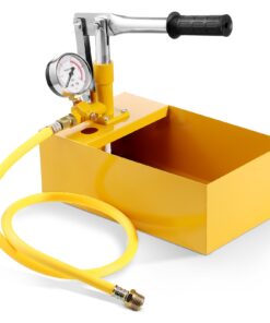 VEVOR Manual Hydrostatic Test Pump 25 Bar, 5L Tank, 1m Hose, Triple Gauge, Pressure Tester for Pipeline & Plumbing
