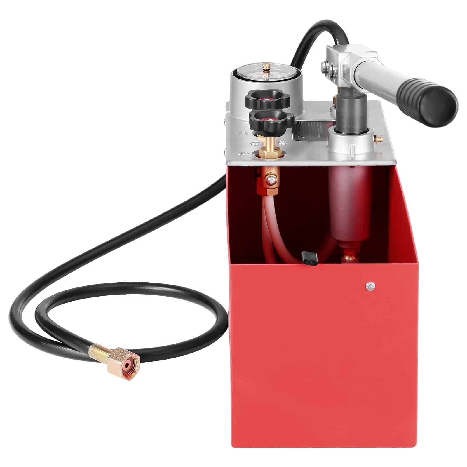 VEVOR Manual Hydrostatic Test Pump 25 Bar, Dual Valve, Gauge, 10L Tank, 1.4m Hose with 12.7mm Thread for Pipeline Testing - Зображення 10