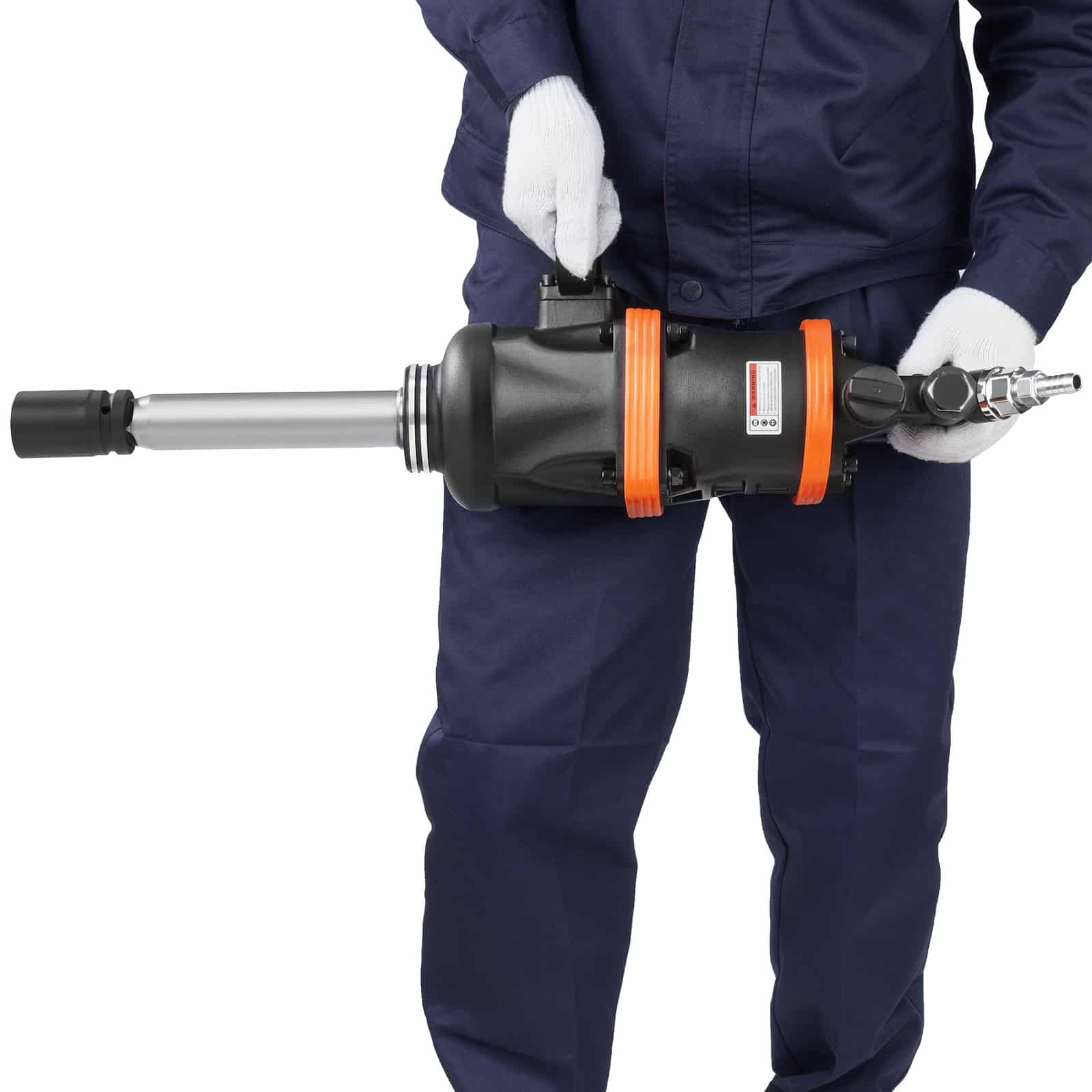 VEVOR 2.5 cm Air Impact Wrench, 7016 N·m Reverse Torque, 20 cm Extended Anvil for Heavy-Duty Truck & Machinery Repair - Pilt 12