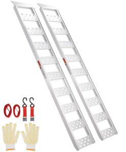 VEVOR 2шт Алюминиевые Рампы 320кг, 198x30см, Противоскользящие, Портативные Трапы для Мотоциклов, Квадроциклов, Газонокосилок