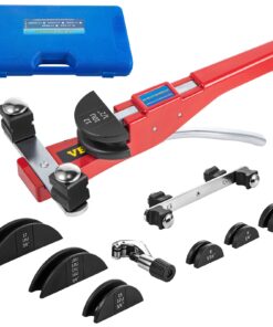 VEVOR Ручной Трубогиб с 7 Головками для 8–22 мм Медных/Алюминиевых Труб, Гибка 90°, Компактный Дизайн