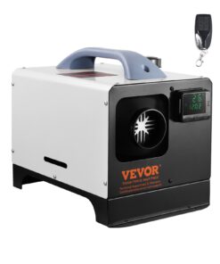VEVOR 5-8kW Diesel Air Heater with Remote & LCD, 12V/220V, Low Noise, Fast Heating, Portable for Truck RV Camper Van