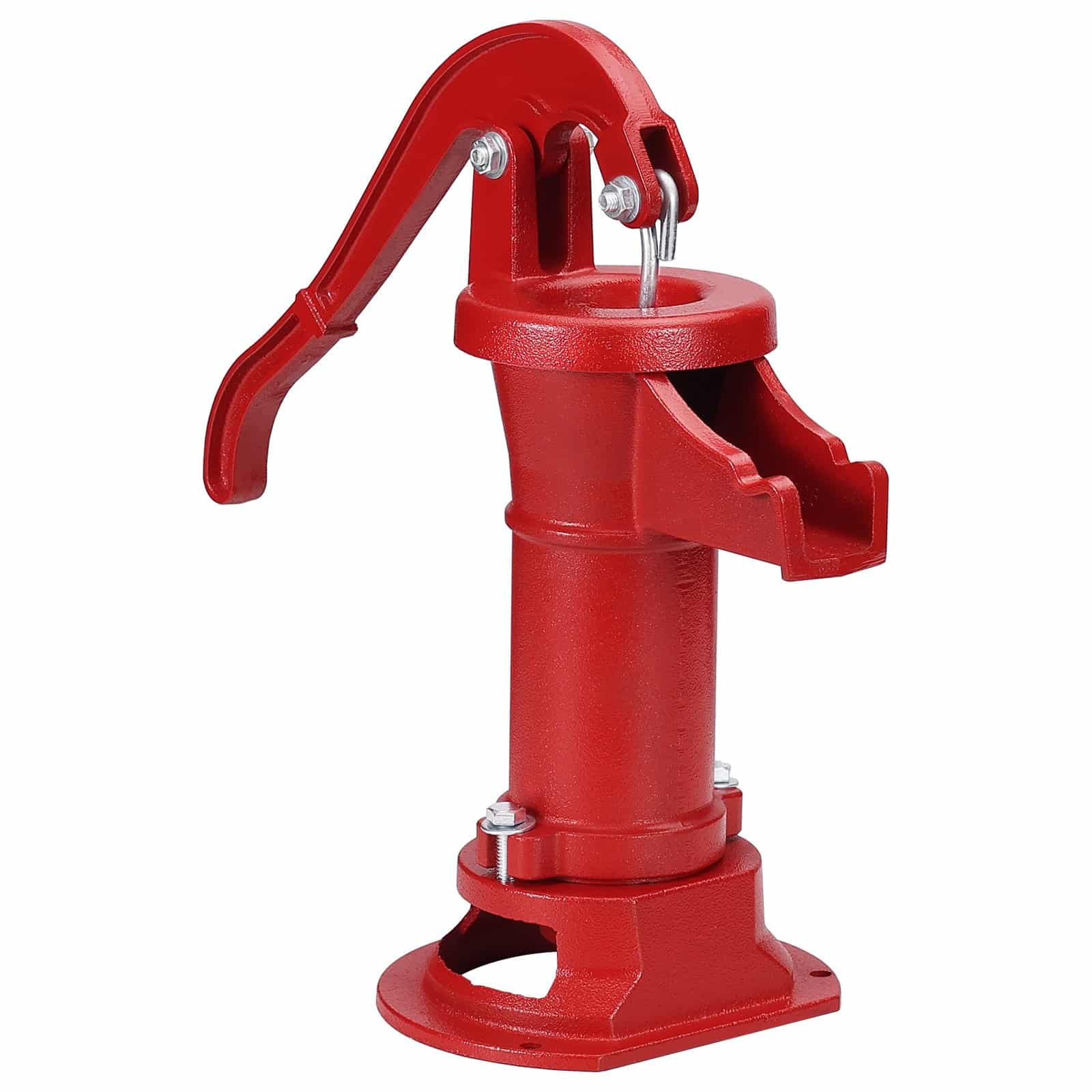 VEVOR Cast Iron Antique Hand Water Pump, Manual Pitcher Pump with 7.6m Lift, Ergonomic Handle, Easy Install, Outdoor Use, Red — изображение 11