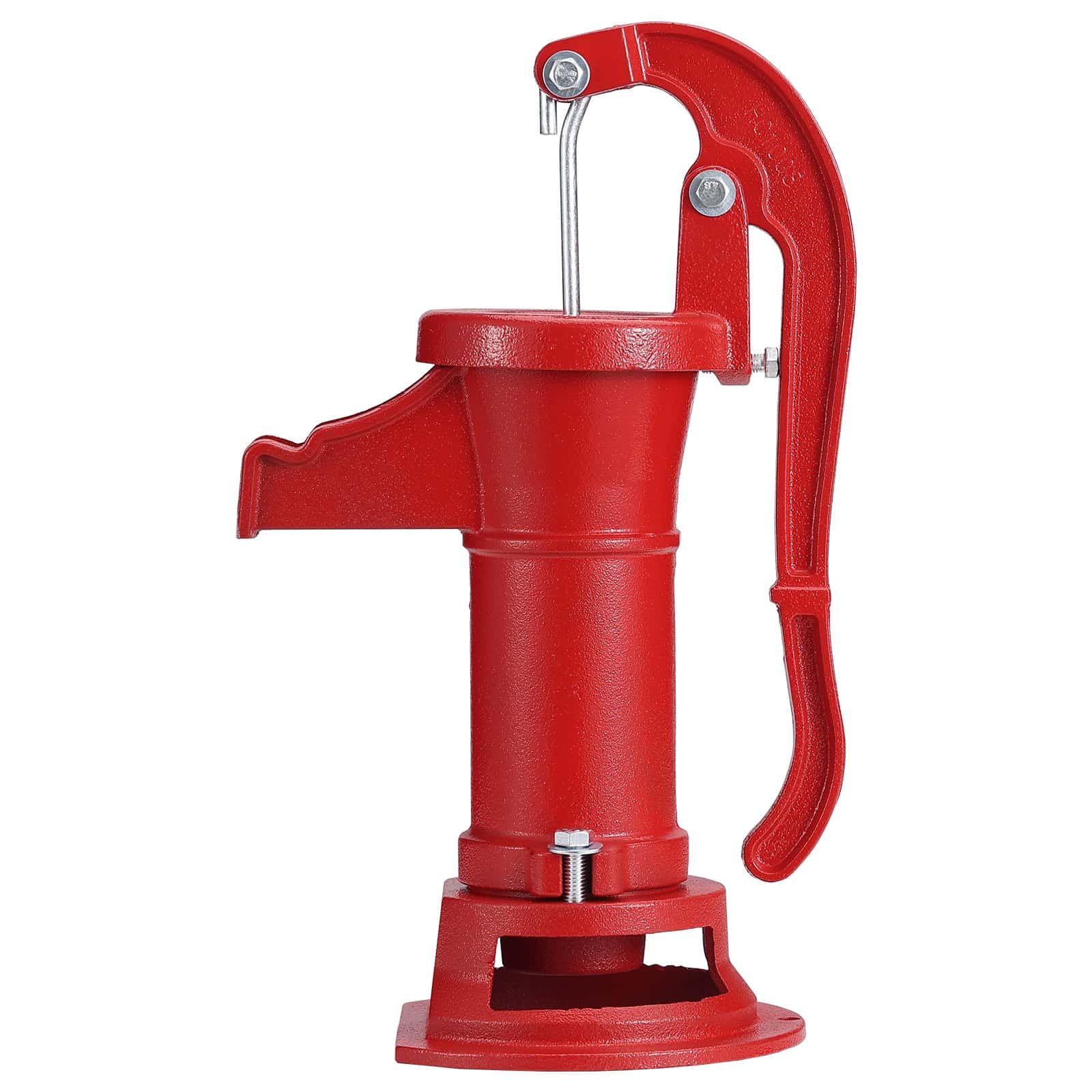 VEVOR Cast Iron Antique Hand Water Pump, Manual Pitcher Pump with 7.6m Lift, Ergonomic Handle, Easy Install, Outdoor Use, Red — изображение 9