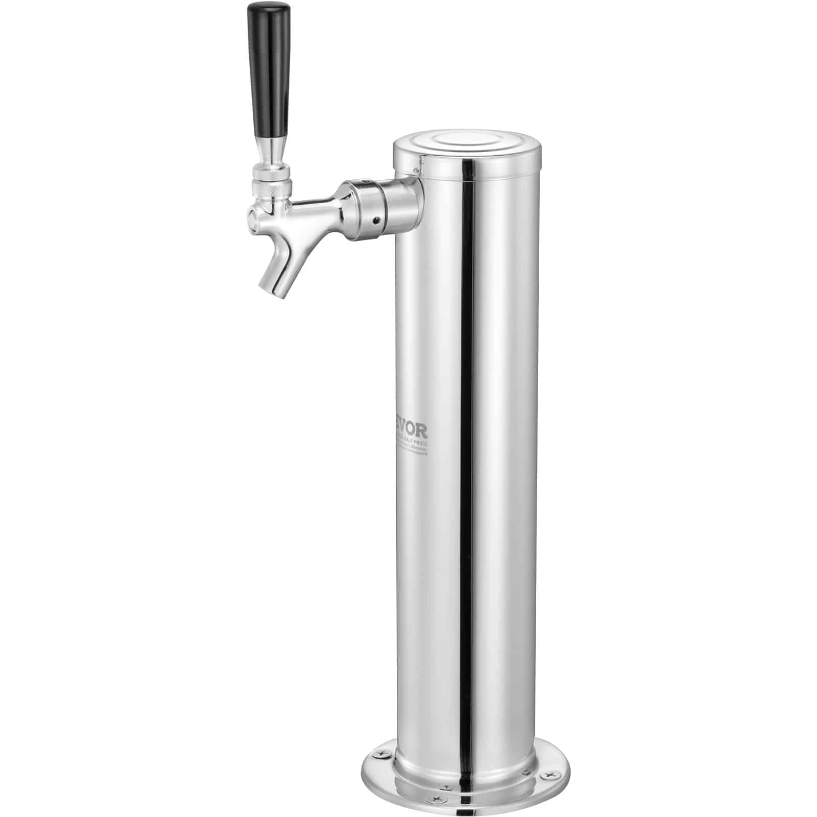 VEVOR Single Tap Kegerator Tower Kit, Stainless Steel Beer Dispenser with W21.8 Dual Gauge Regulator & S-System Coupler — изображение 10