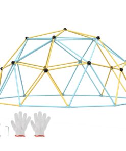 VEVOR 3m Outdoor Climbing Dome for Kids Aged 3–10, Jungle Gym with Grips, 340kg Load, Steel Play Dome for Backyard & Playground