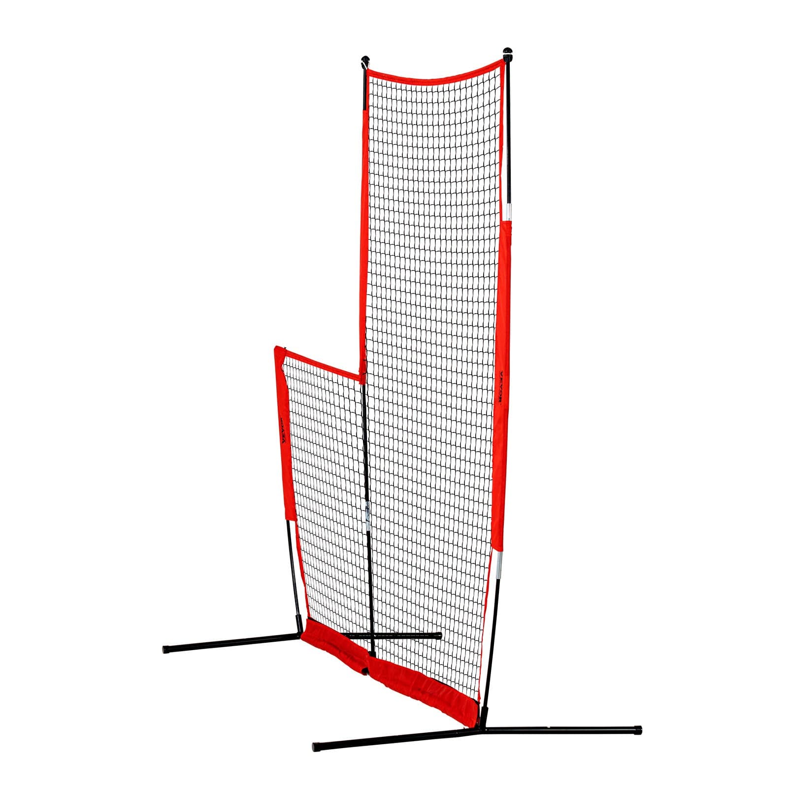 VEVOR 213x213 cm L-Screen Baseball & Softball Pitching Net with Carry Bag, Double-Sided Safety Screen for Pitcher Protection — attēls 12
