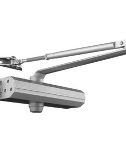 VEVOR Heavy Duty Hydraulic Door Closer, Adjustable Speed, 150kg Capacity, Cast Aluminum, for Commercial & Home Use, Silver