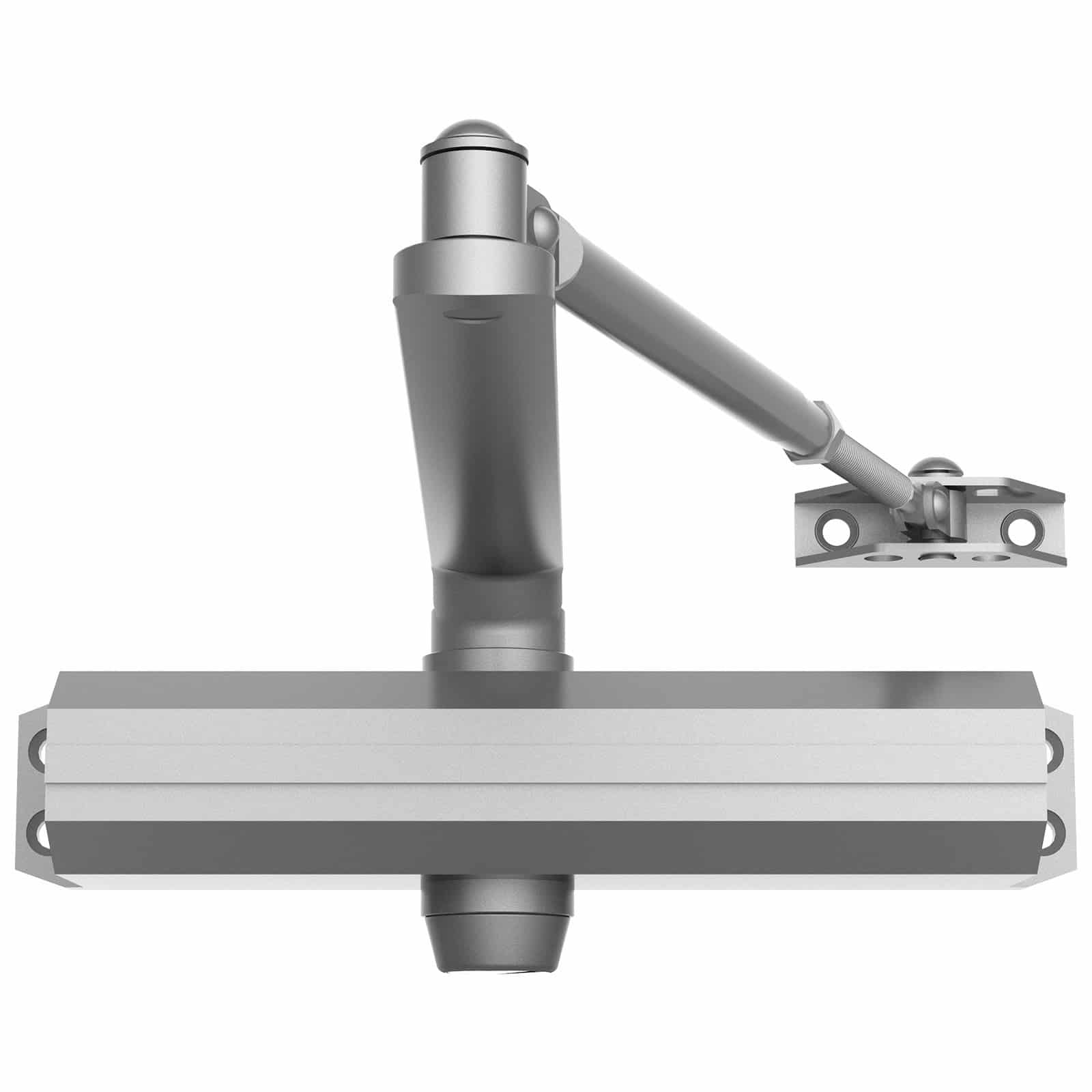 VEVOR Heavy Duty Hydraulic Door Closer, Adjustable Speed, 150kg Capacity, Cast Aluminum, for Commercial & Home Use, Silver — attēls 11