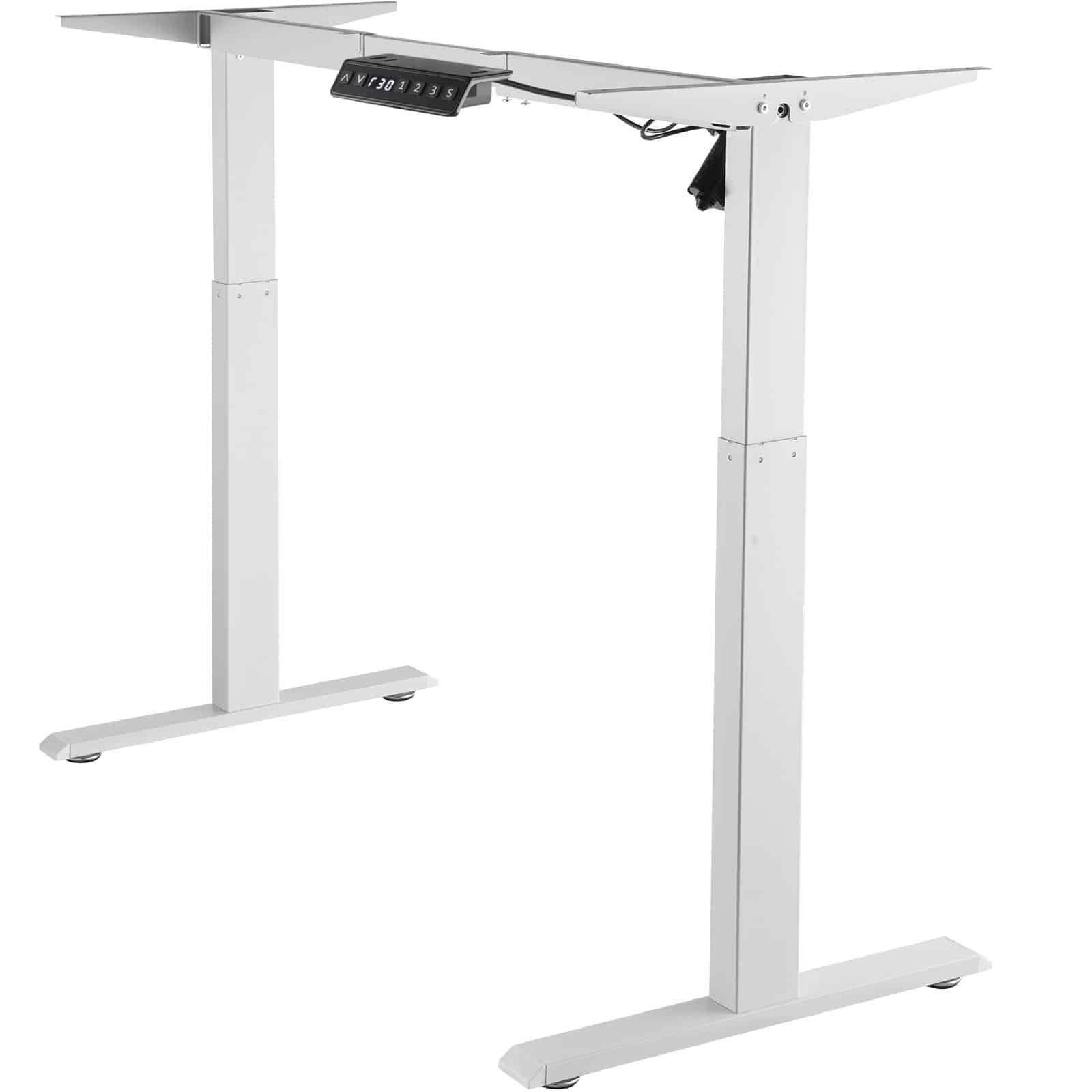 VEVOR Electric Standing Desk Frame, Adjustable 70–117 cm Height & 95–158 cm Length, Ergonomic White Sit-Stand Base for Home/Office - Зображення 11