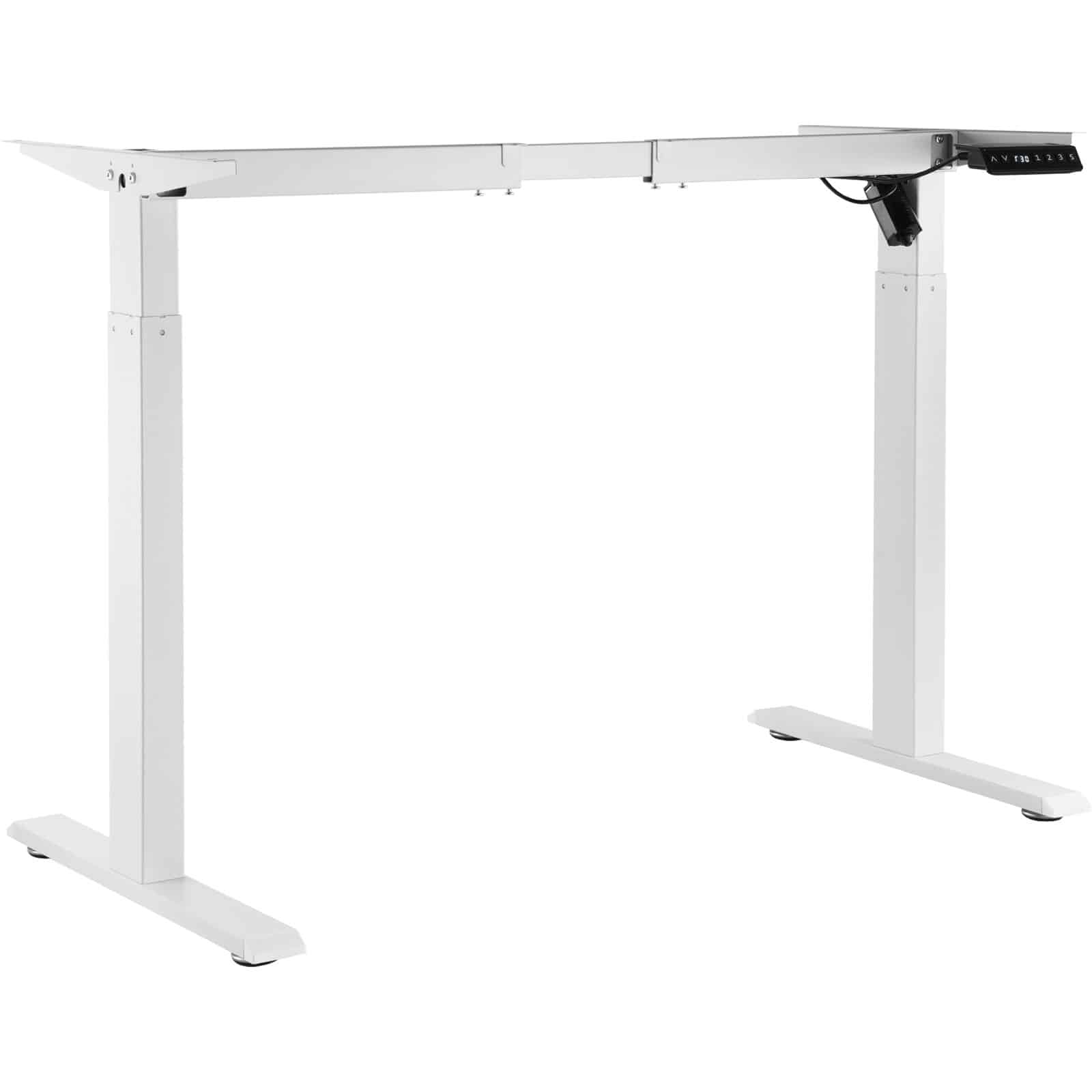 VEVOR Electric Standing Desk Frame, Adjustable 70–117 cm Height & 95–158 cm Length, Ergonomic White Sit-Stand Base for Home/Office - Зображення 9