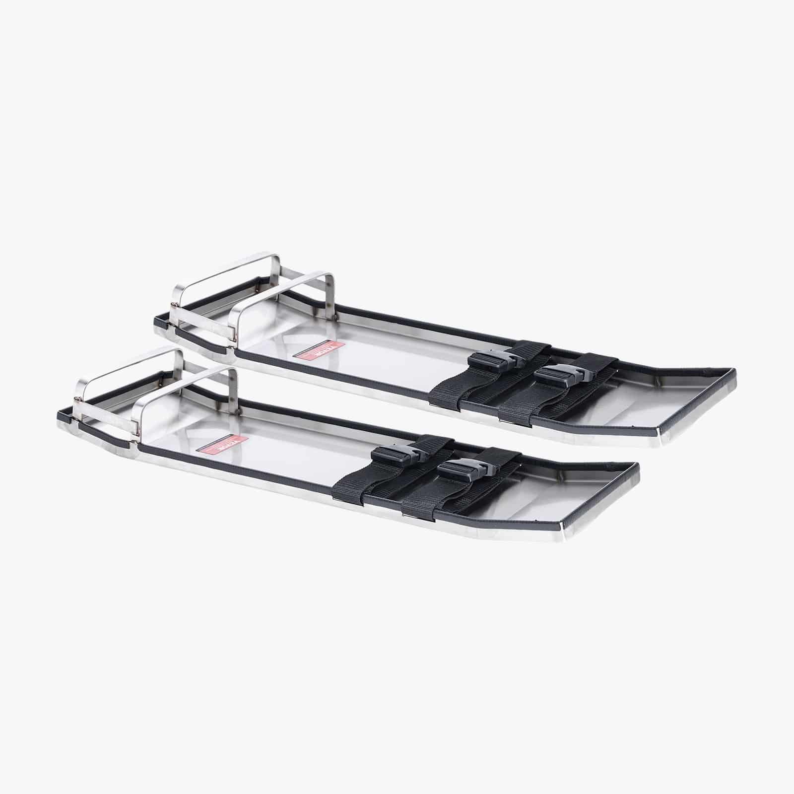 VEVOR Stainless Steel Concrete Knee Boards 71x20 cm with Straps – Sliding Pads for Cement Finishing, Ergonomic Design, Pair - Image 10