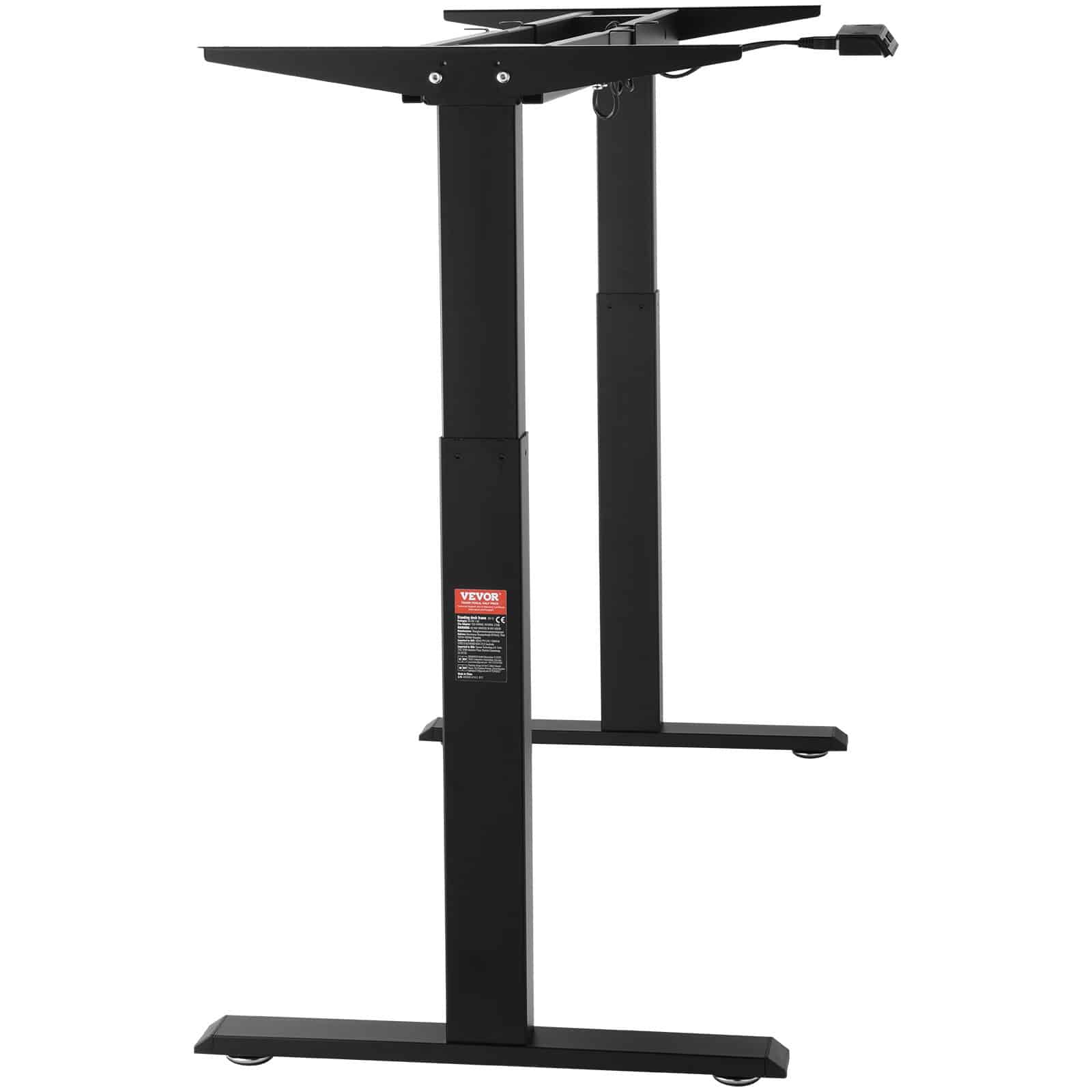 VEVOR Electric Standing Desk Frame, Dual Motor, Adjustable Height 70–117 cm, Black, Fits 120–210 cm Desktop, 125 kg Load — изображение 10