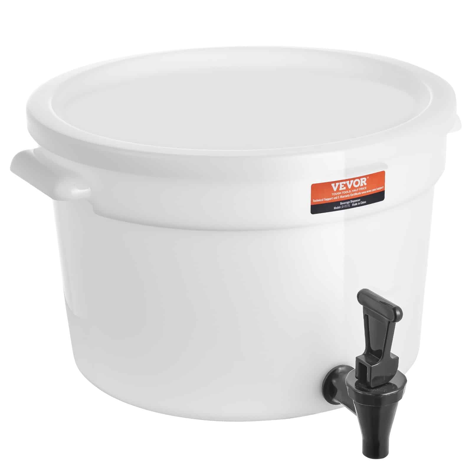 VEVOR 11.4L Plastic Beverage Dispenser with Spigot & Lid – Large Juice Container for Parties, Hotels, Restaurants - Image 10