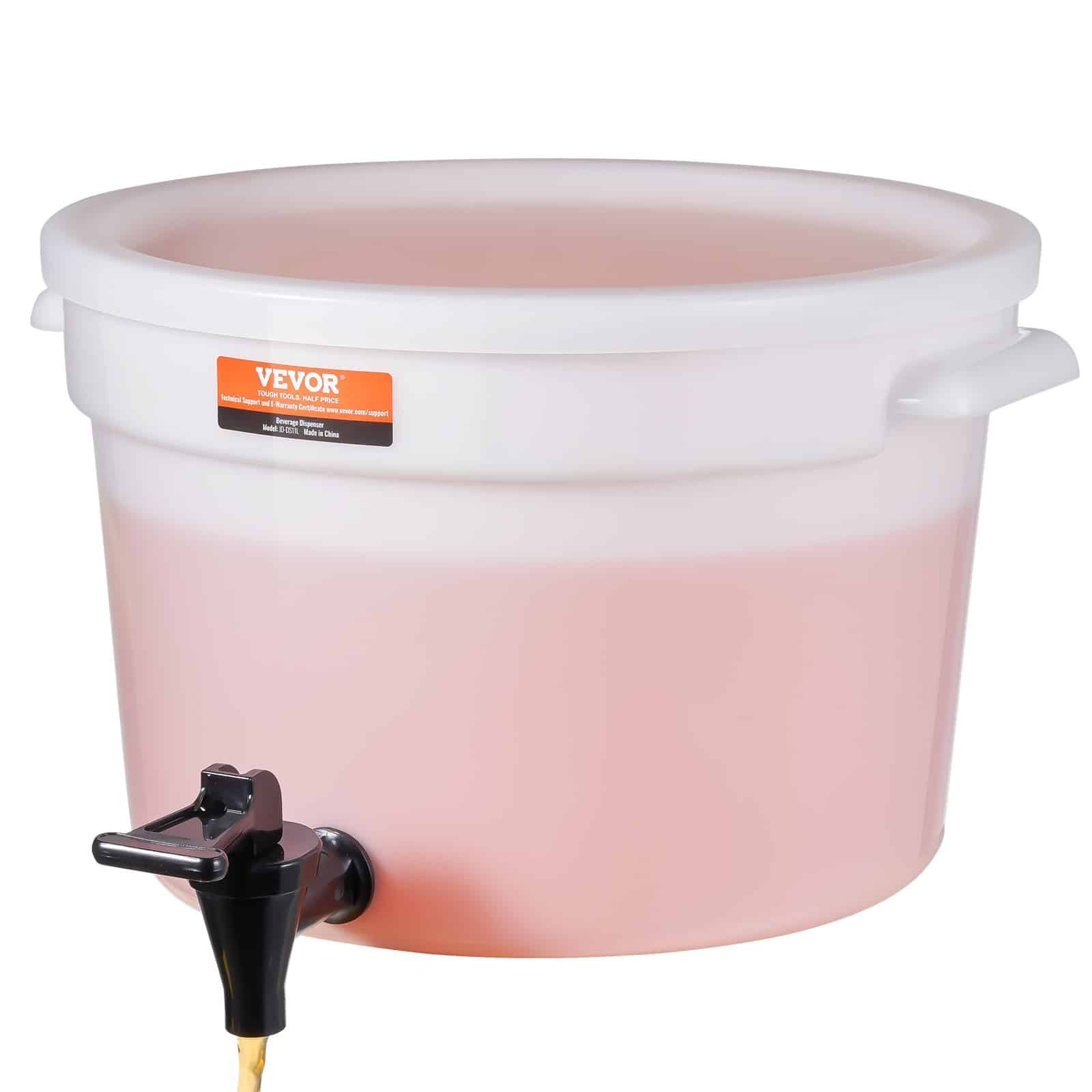 VEVOR 11.4L Plastic Beverage Dispenser with Spigot & Lid – Large Juice Container for Parties, Hotels, Restaurants - Image 12