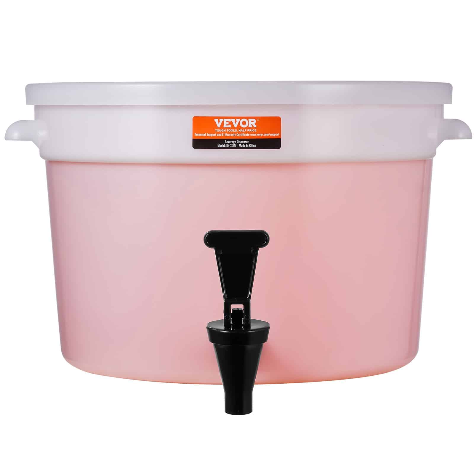 VEVOR 11.4L Plastic Beverage Dispenser with Spigot & Lid – Large Juice Container for Parties, Hotels, Restaurants - Image 9