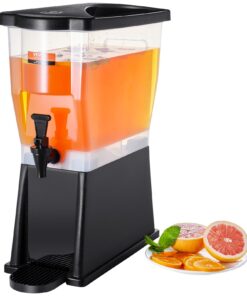 VEVOR 11.4L Plastic Beverage Dispenser with Stand & Spigot – Juice, Iced Tea, Water Container for Restaurants & Parties