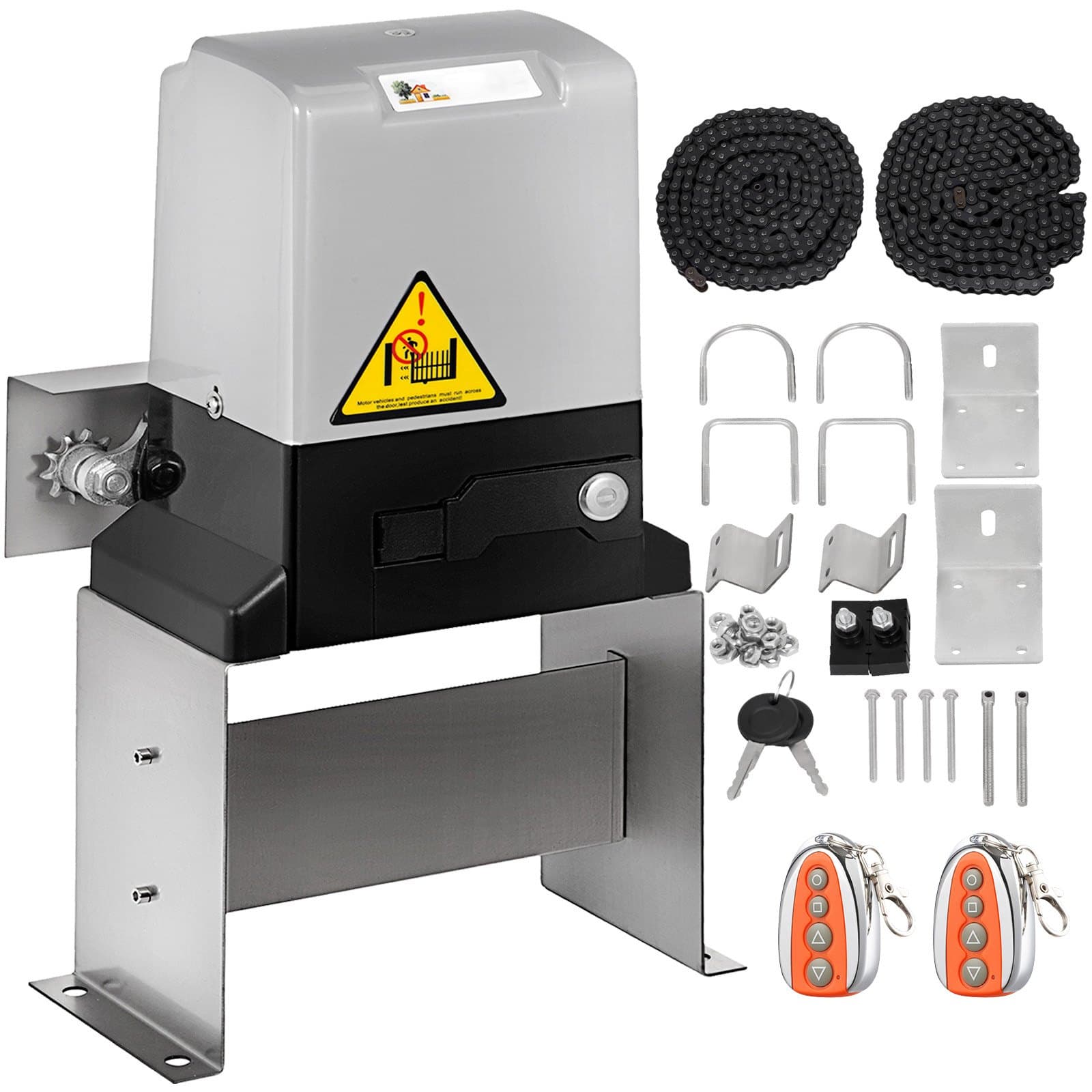 VEVOR Elektrinis Stumdomų Vartų Atidarytuvas AC1400, 1400kg Talpa, 2 Pulteliai, 13m/min Greitis, Saugus Variklis