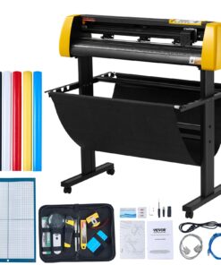 VEVOR 86,4 см режущий плоттер для винила с LCD, контурной резкой с камерой, 3 лезвия, 780 мм ширина реза, 800 мм/с скорость