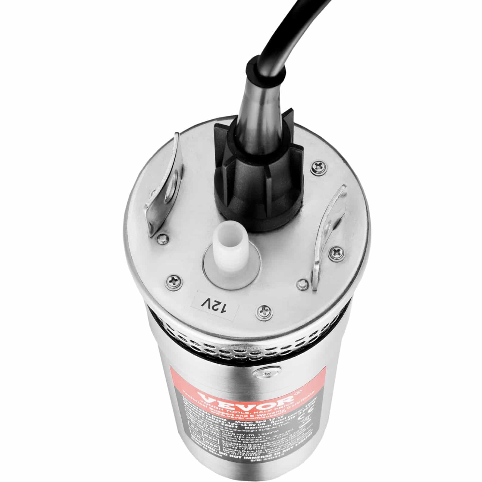 VEVOR 12V DC Solar Submersible Deep Well Water Pump, 120W, Max Flow 12 L/min, Max Head 70m, IP68, for Off-Grid Water Supply - Image 11