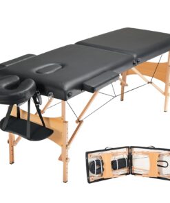 VEVOR Портативный Складной Массажный Стол 61см, 8 Уровней Высоты, Подголовник, Подлокотники, Сумка, Нагрузка 272кг