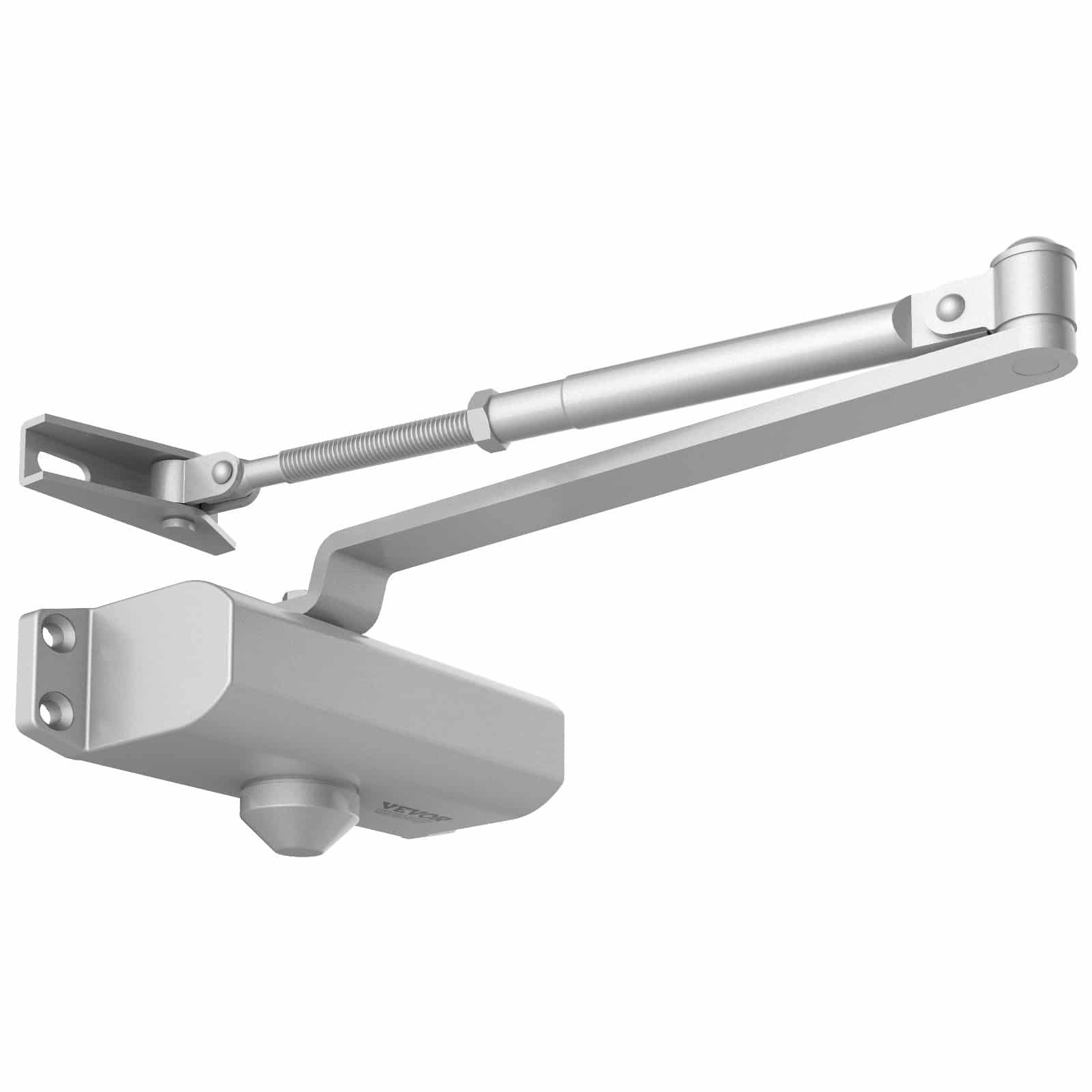 VEVOR Hydraulic Door Closer, Adjustable Heavy-Duty Automatic Closer for 45 kg Doors, Cast Aluminum, Silver, Easy Install — изображение 10