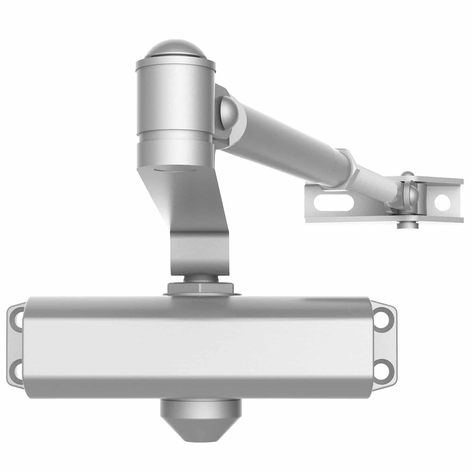 VEVOR Hydraulic Door Closer, Adjustable Heavy-Duty Automatic Closer for 45 kg Doors, Cast Aluminum, Silver, Easy Install — изображение 11