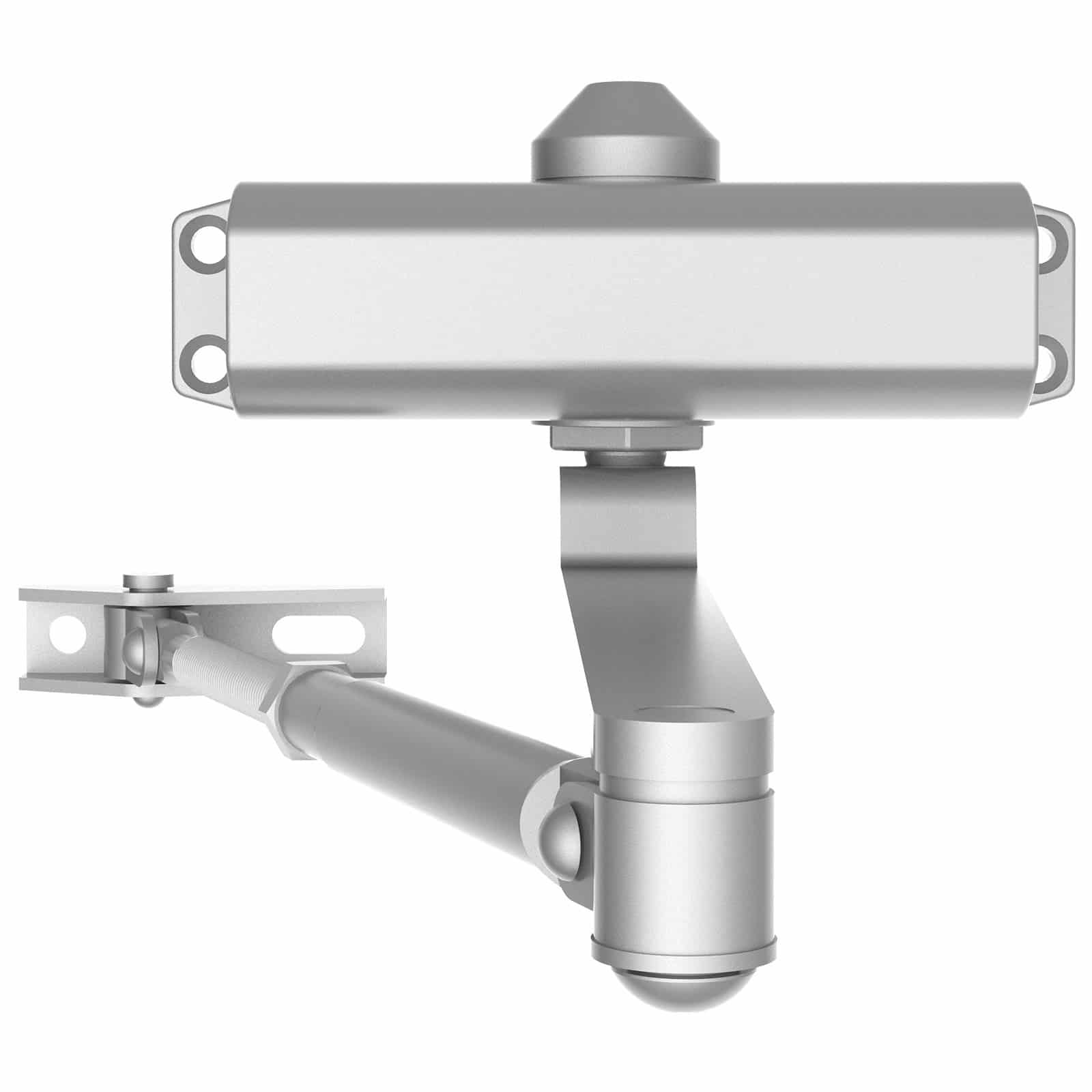 VEVOR Hydraulic Door Closer, Adjustable Heavy-Duty Automatic Closer for 45 kg Doors, Cast Aluminum, Silver, Easy Install — изображение 12