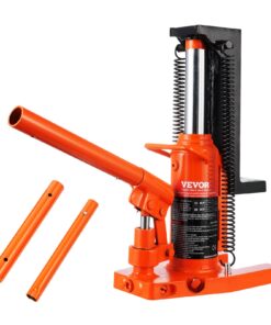 VEVOR 5 Ton Top / 2.5 Ton Toe Air Hydraulic Toe Jack, 20–135 mm Toe & 227–340 mm Top Lift Height, for Industrial Machinery