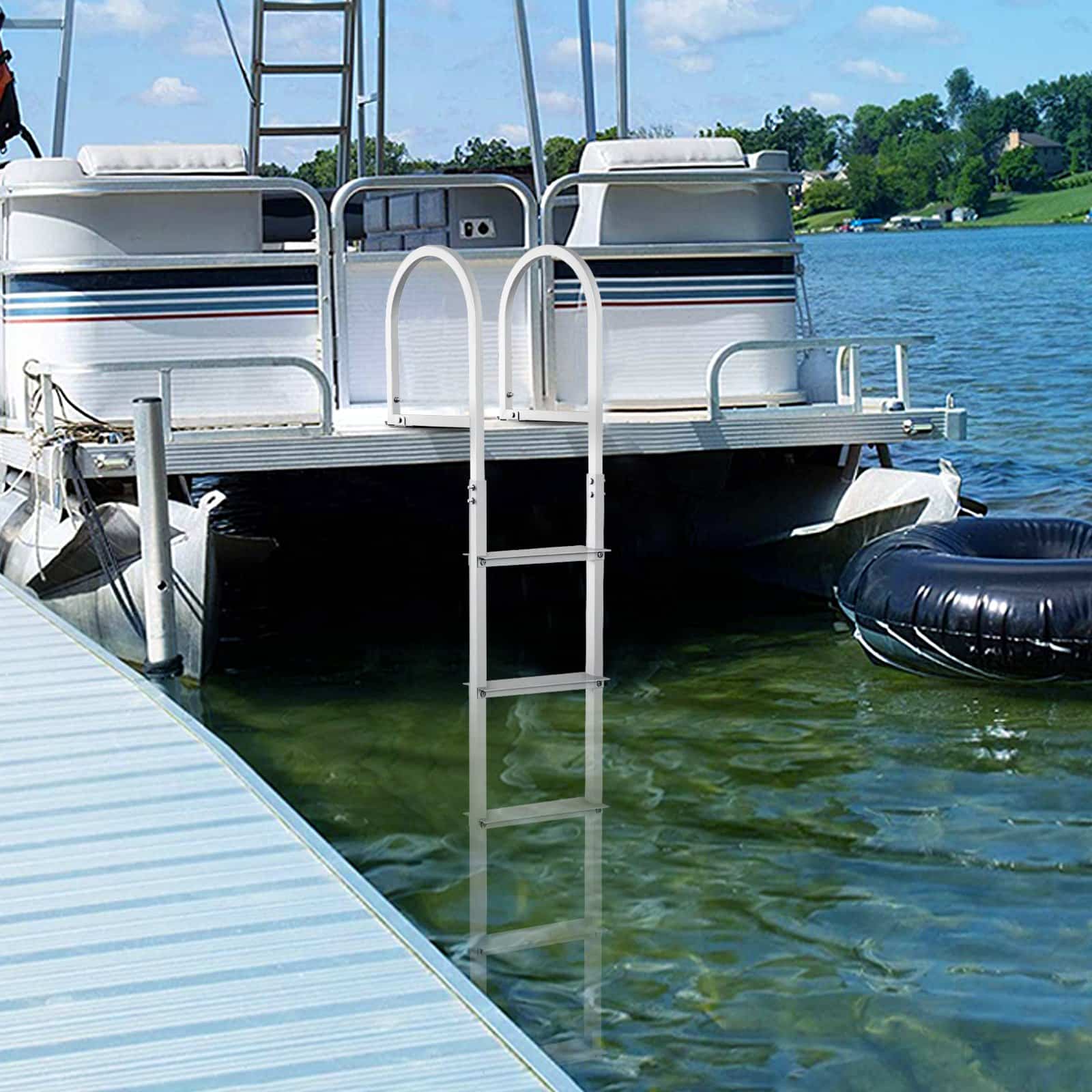 VEVOR 5-Step Removable Dock Ladder, 227kg Load, Anti-Slip 7.8x35cm Steps, Aluminum for Boat/Pool/Marine Boarding — изображение 8