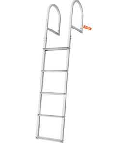 VEVOR Знімна 5-ступенева трап-драбина, навантаження 227кг, противковзні сходинки 7.8x35см, алюміній для човнів/басейнів