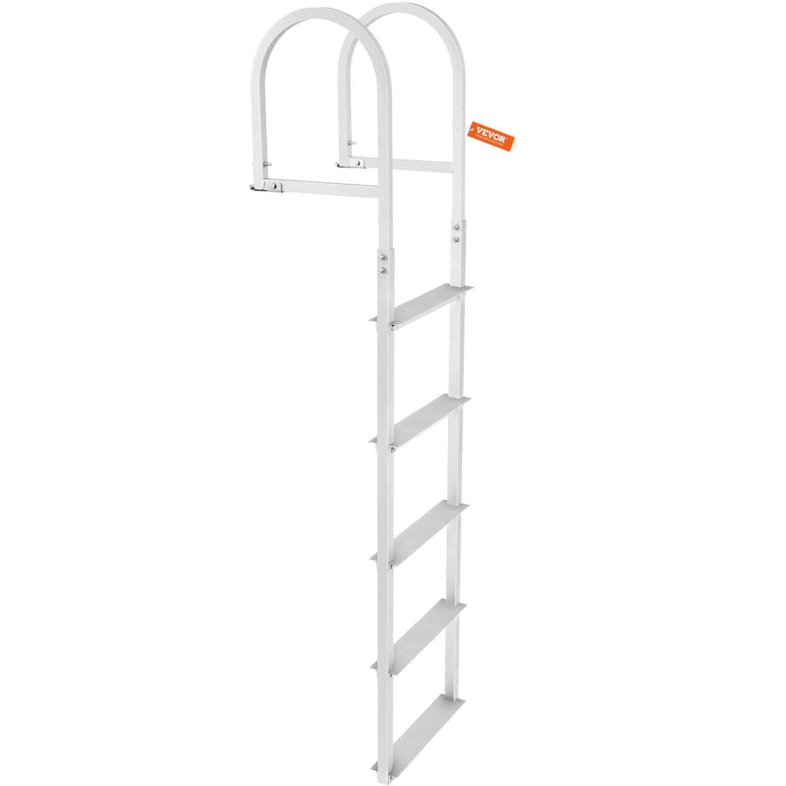 VEVOR 5-Step Removable Dock Ladder, 227kg Load, Anti-Slip 7.8x35cm Steps, Aluminum for Boat/Pool/Marine Boarding — изображение 10