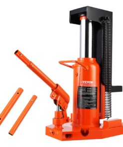 VEVOR Hydraulic Toe Jack 10 Ton Toe / 20 Ton Top Lift, 30–190 mm Toe Height, 320–480 mm Top, Air Jack for Machinery & Industry