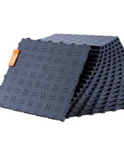 Модули для пола VEVOR 30x30x1,34 см, 25 шт., нескользящие, прочные, водостойкие, графитово-серые
