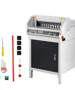 VEVOR Electric Paper Cutter 450mm, Heavy Duty Guillotine with LCD Panel & Infrared, 40mm Thickness, Office Use