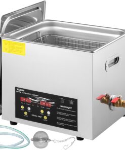 VEVOR 10L Ultrasonic Cleaner with Digital Timer & Heater, 240W Ultrasonic Power, 400W Heating, for Parts & Instrument Cleaning