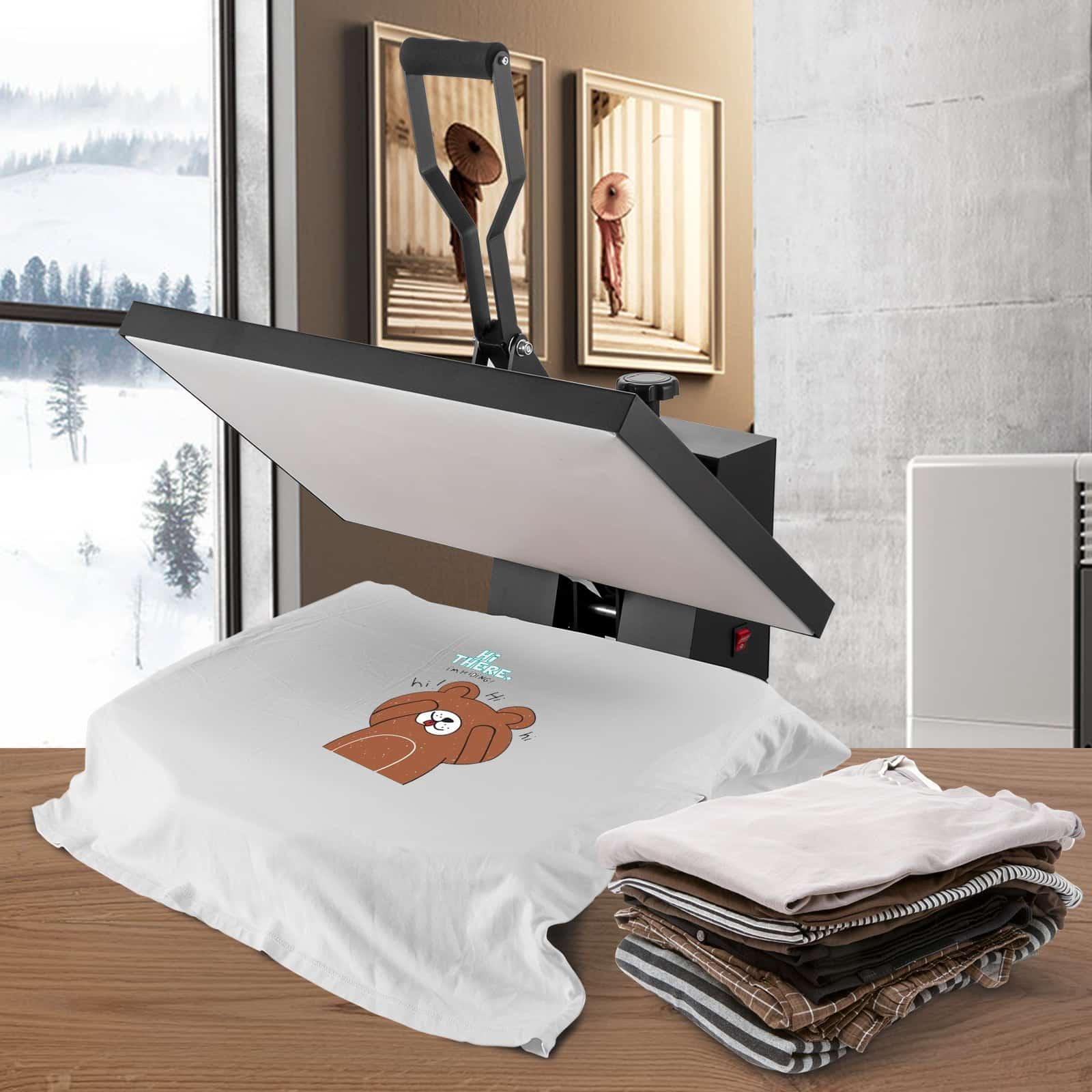 VEVOR 40.6x61cm Heat Press Machine with Digital Control, Teflon Coating for DIY T-Shirt & Textile Sublimation Transfers — attēls 8